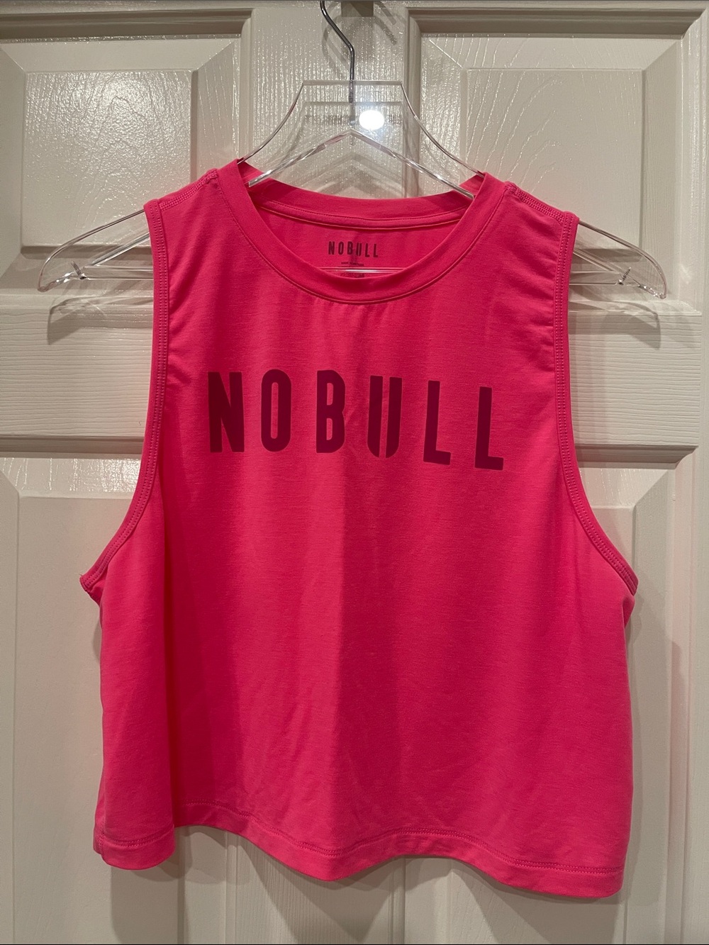 Nobull Women's Hot Pink Cropped Muscle Tank S:M
